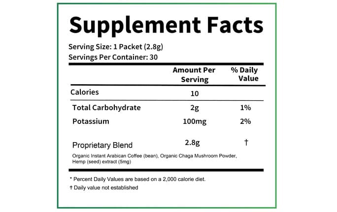 HEMP-INFUSED COFFEE (30 units per box)