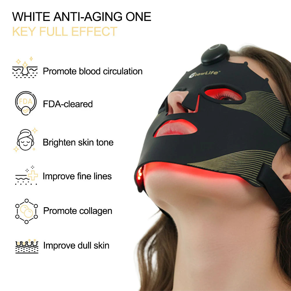 LED Light Therapy Mask Wireless Plus | 7-Color Red Light Care