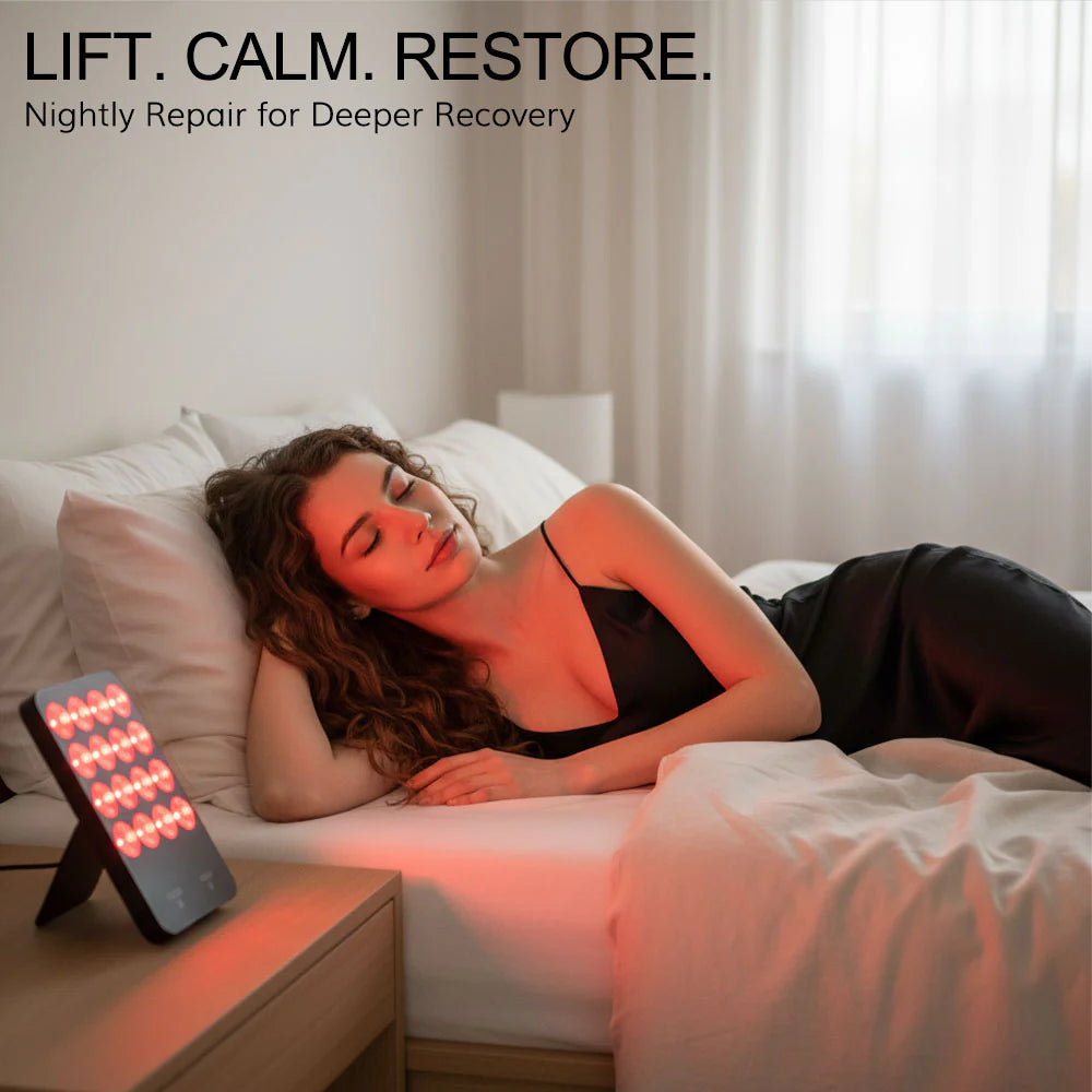 LED 3 Color Light Therapy Panel - Portable Red Light for Skin Care