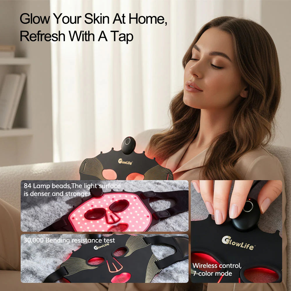 LED Light Therapy Mask Wireless Plus | 7-Color Red Light Care